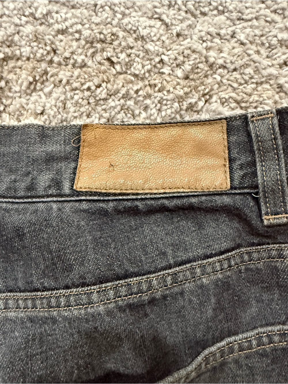 Gucci Women’s Washed Black Straight Jeans - Picture 3 of 5